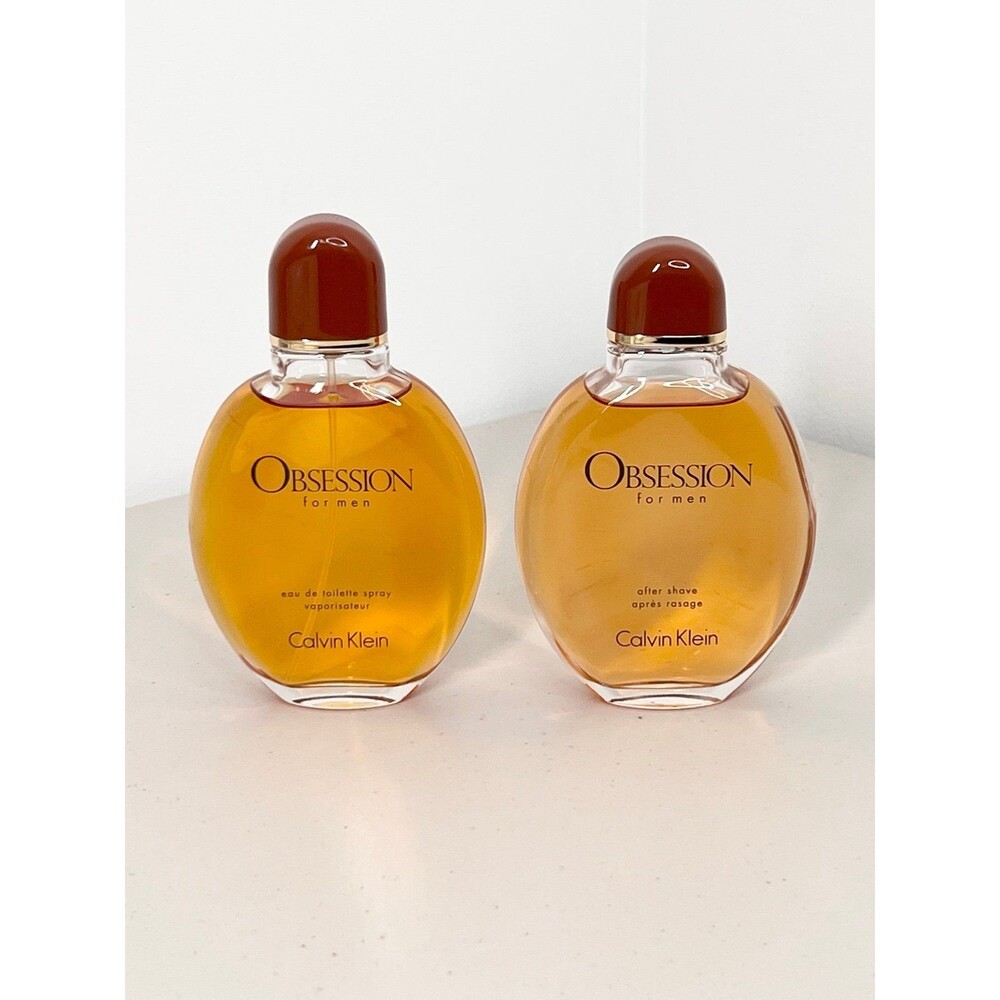 Calvin Klein Obsession Men’s Cologne Spray and After Shave Set 4 Fl Oz